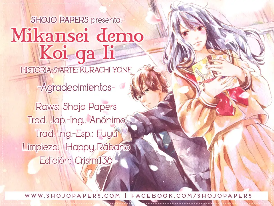 Mikansei Demo Koi ga Ii - Capítulo 11 - Página 1 - LectorTMOo