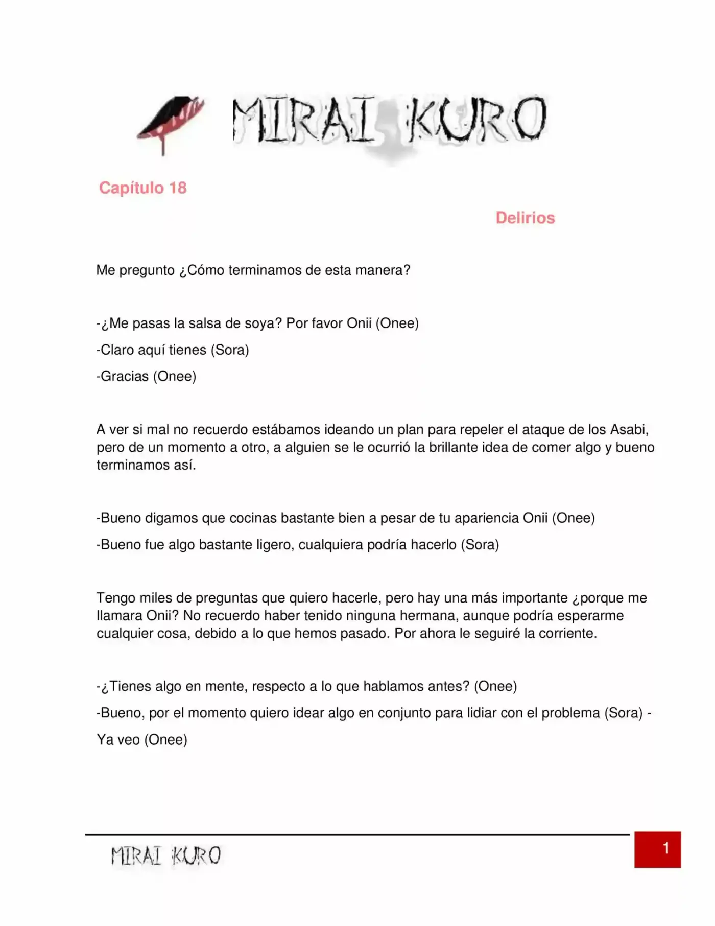 Mirai Kuro (2017) - Capítulo 18 - Página 1 - LectorTMOo