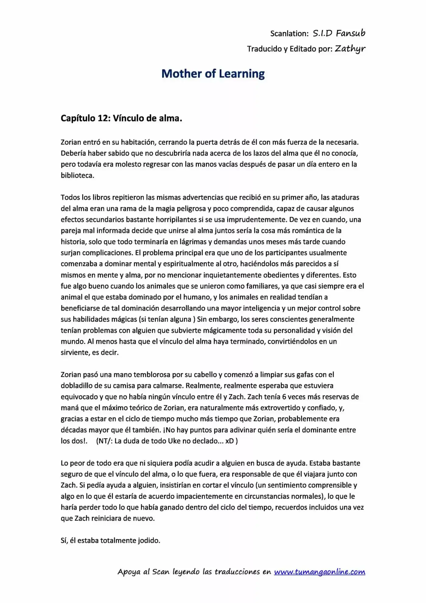 Mother of Learning (2011) - Capítulo 12 - Página 1 - LectorTMOo
