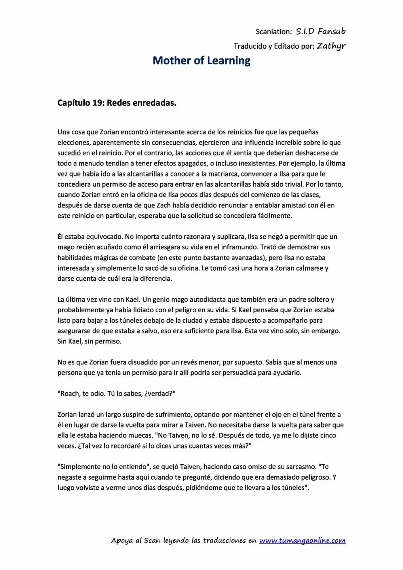 Mother of Learning (2011) - Capítulo 19 - Página 1 - LectorTMOo