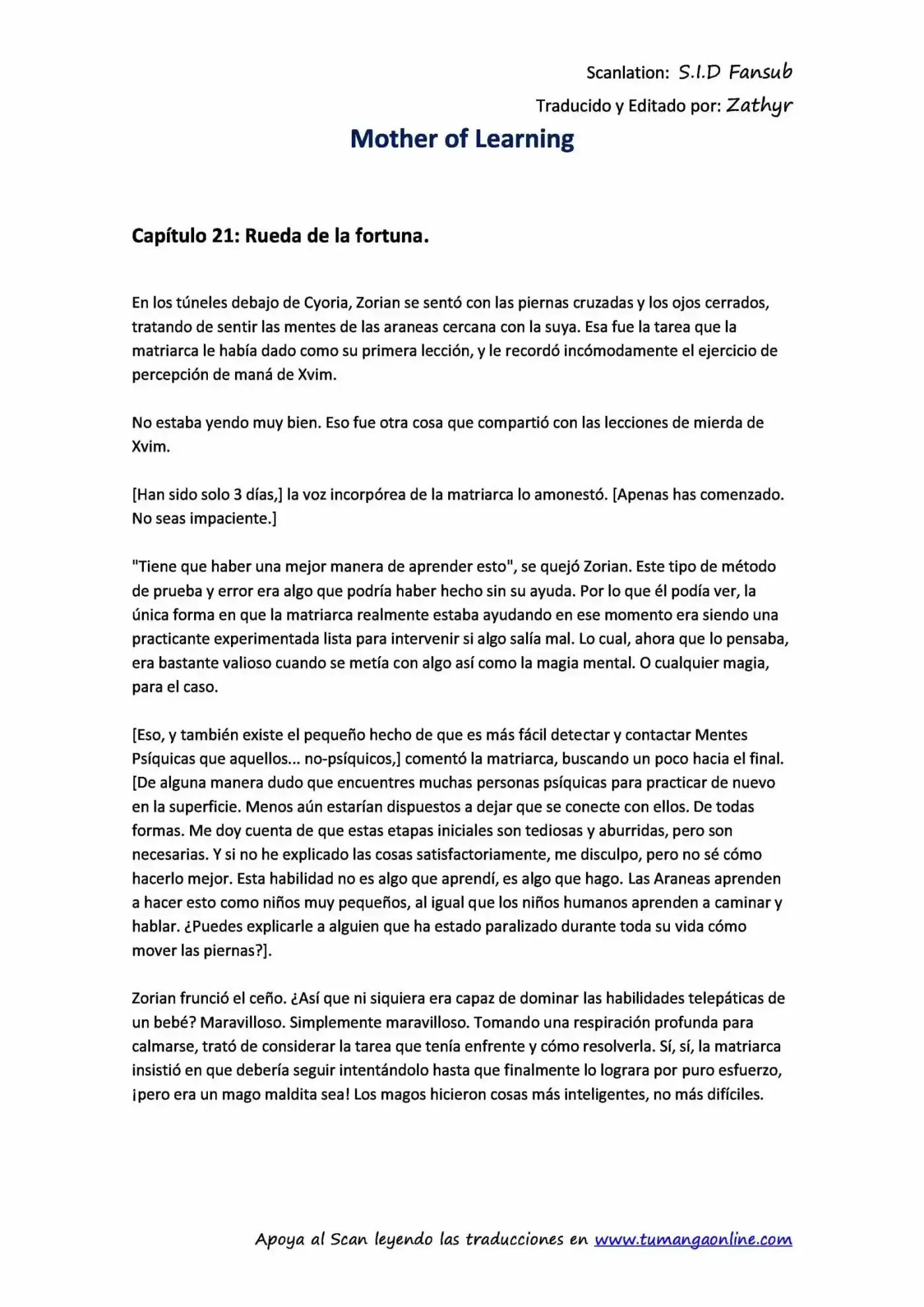 Mother of Learning (2011) - Capítulo 21 - Página 1 - LectorTMOo
