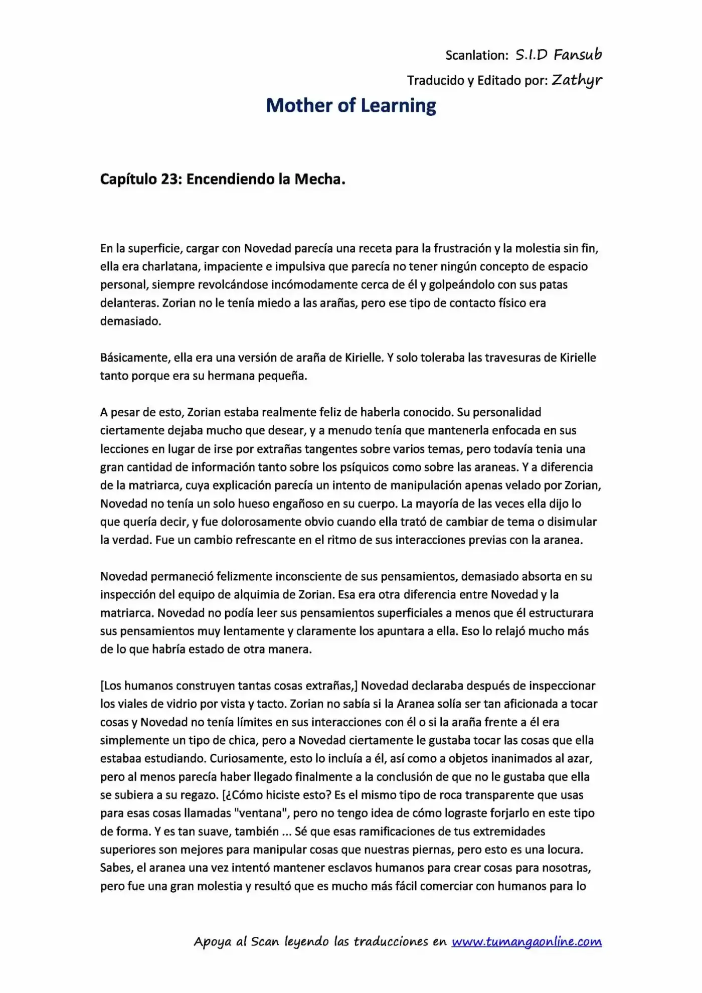 Mother of Learning (2011) - Capítulo 23 - Página 1 - LectorTMOo