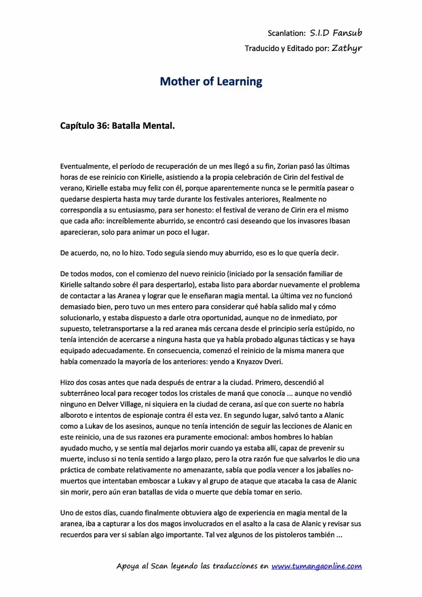 Mother of Learning (2011) - Capítulo 36 - Página 1 - LectorTMOo