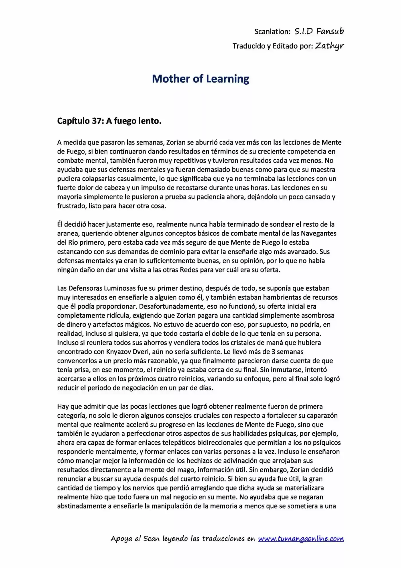 Mother of Learning (2011) - Capítulo 37 - Página 1 - LectorTMOo