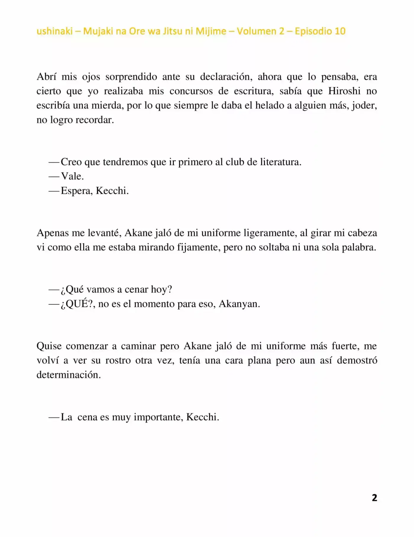 Mujaki na Ore wa Jitsu ni Mijime (2017) - Capítulo 10 - Página 2 - LectorTMOo