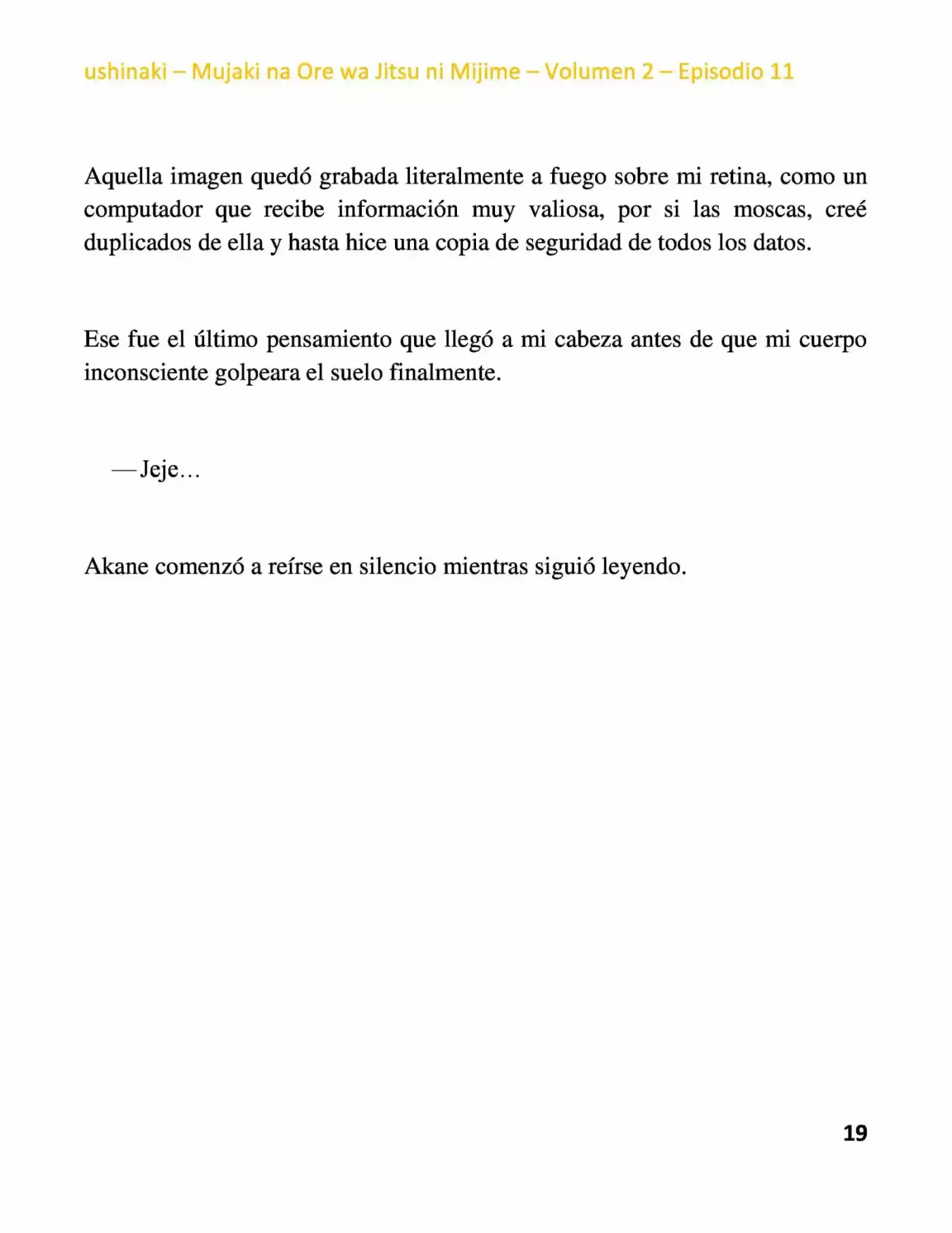 Mujaki na Ore wa Jitsu ni Mijime (2017) - Capítulo 11 - Página 19 - LectorTMOo