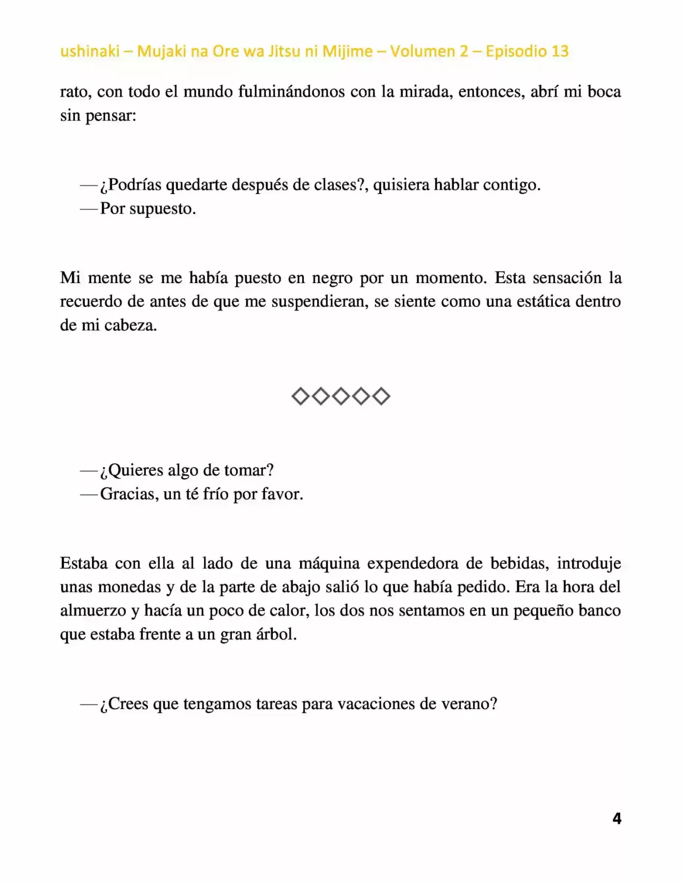 Mujaki na Ore wa Jitsu ni Mijime (2017) - Capítulo 13 - Página 4 - LectorTMOo