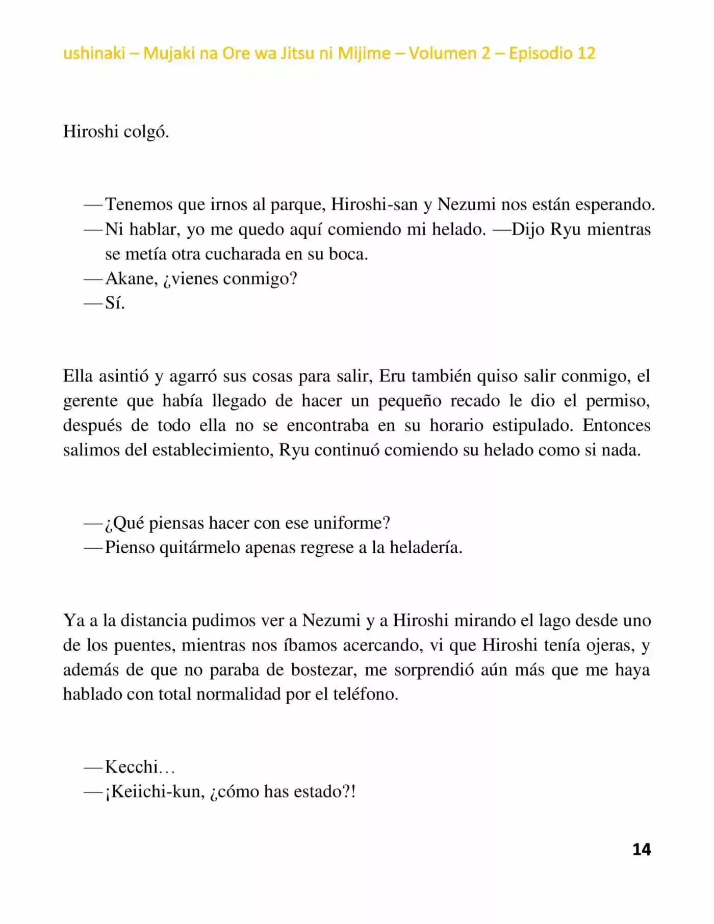Mujaki na Ore wa Jitsu ni Mijime (2017) - Capítulo 14 - Página 14 - LectorTMOo