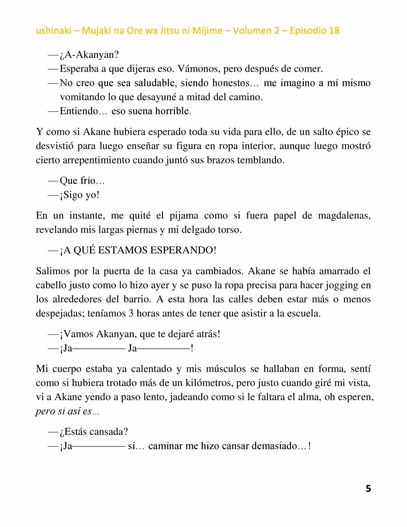 Mujaki na Ore wa Jitsu ni Mijime (2017) - Capítulo 18 - Página 5 - LectorTMOo