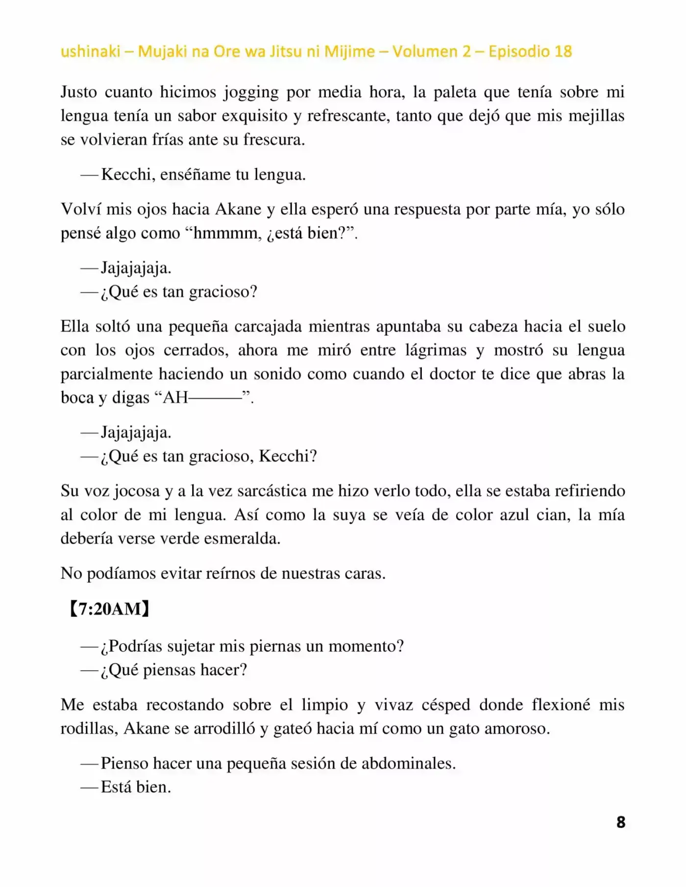 Mujaki na Ore wa Jitsu ni Mijime (2017) - Capítulo 18 - Página 8 - LectorTMOo