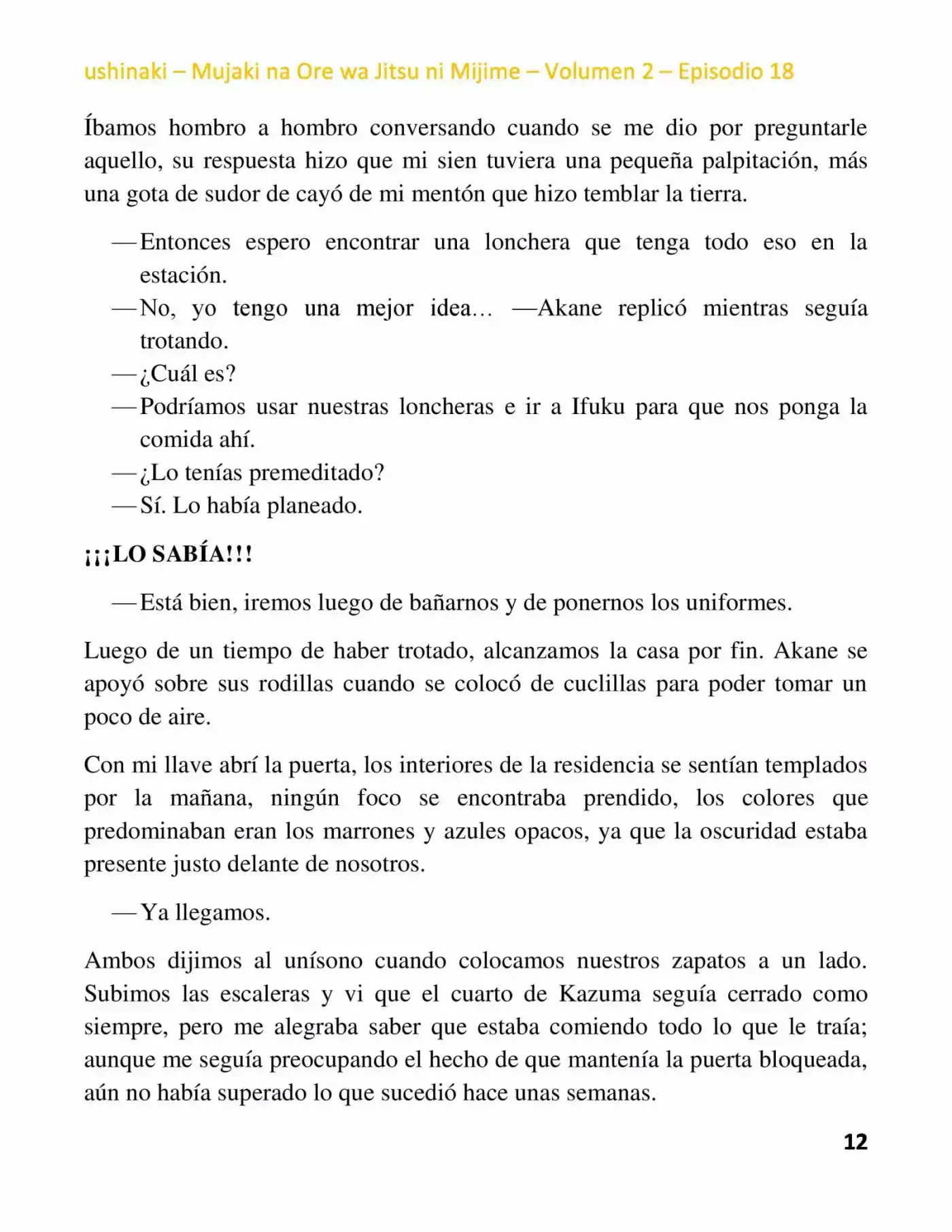 Mujaki na Ore wa Jitsu ni Mijime (2017) - Capítulo 18 - Página 12 - LectorTMOo