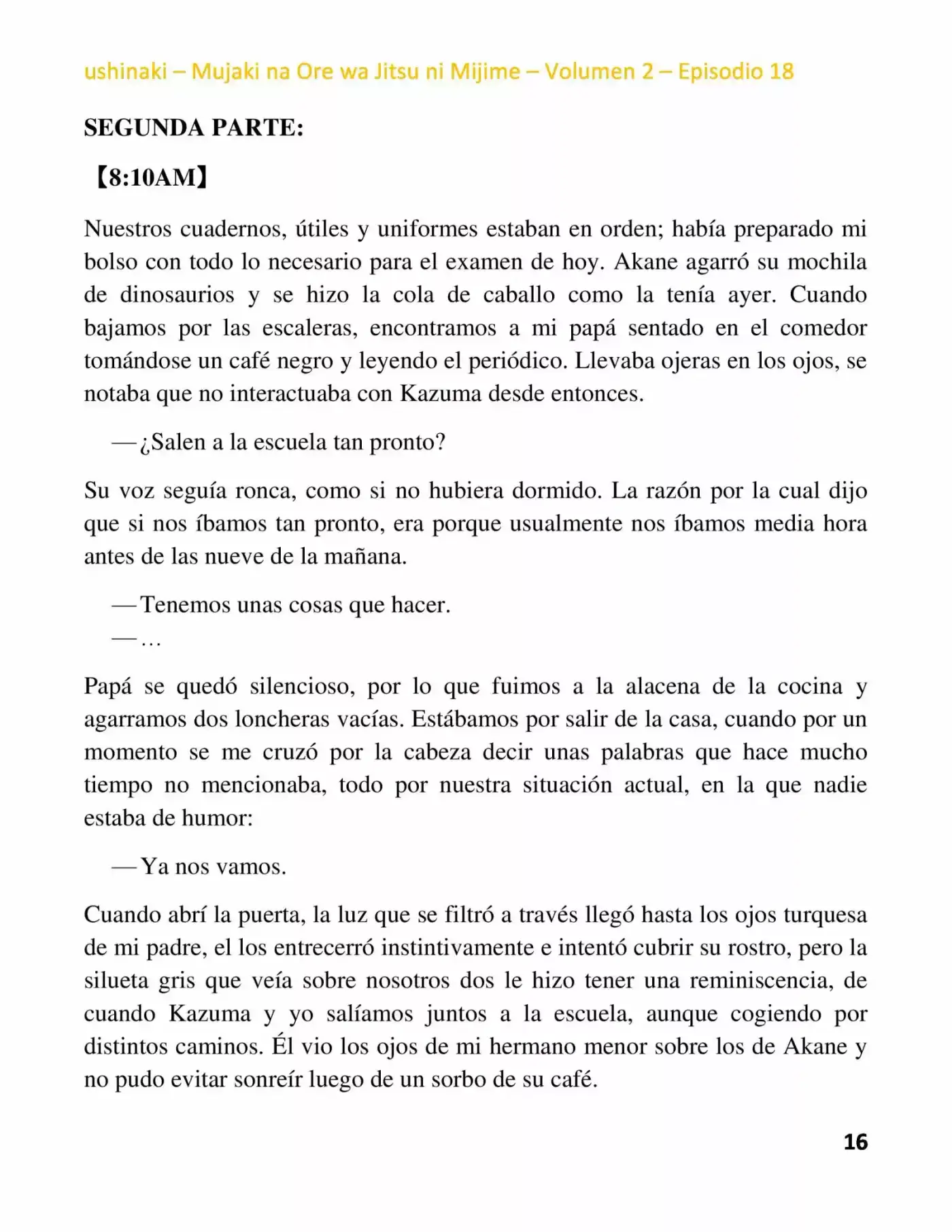 Mujaki na Ore wa Jitsu ni Mijime (2017) - Capítulo 18 - Página 16 - LectorTMOo