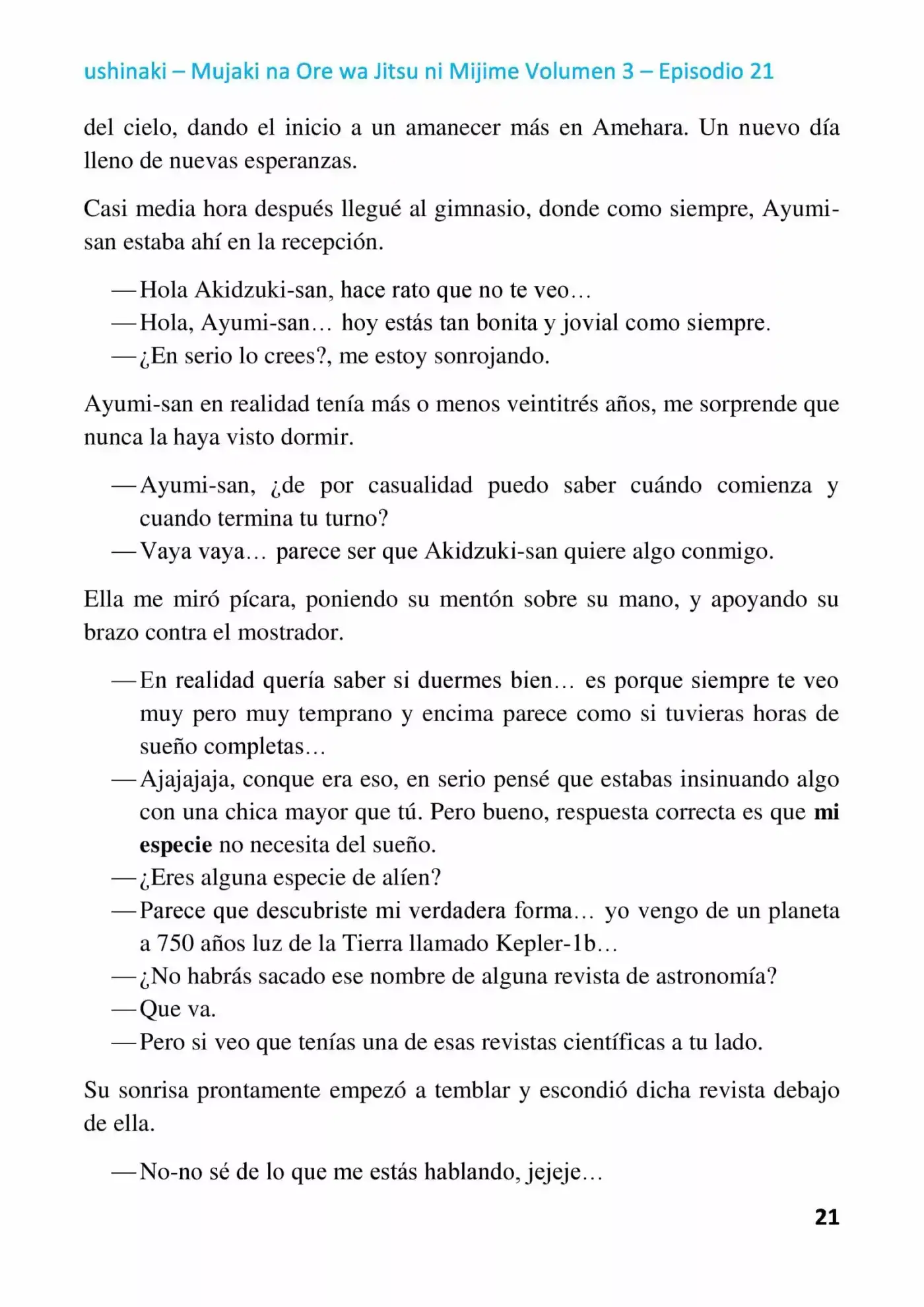 Mujaki na Ore wa Jitsu ni Mijime (2017) - Capítulo 21 - Página 21 - LectorTMOo