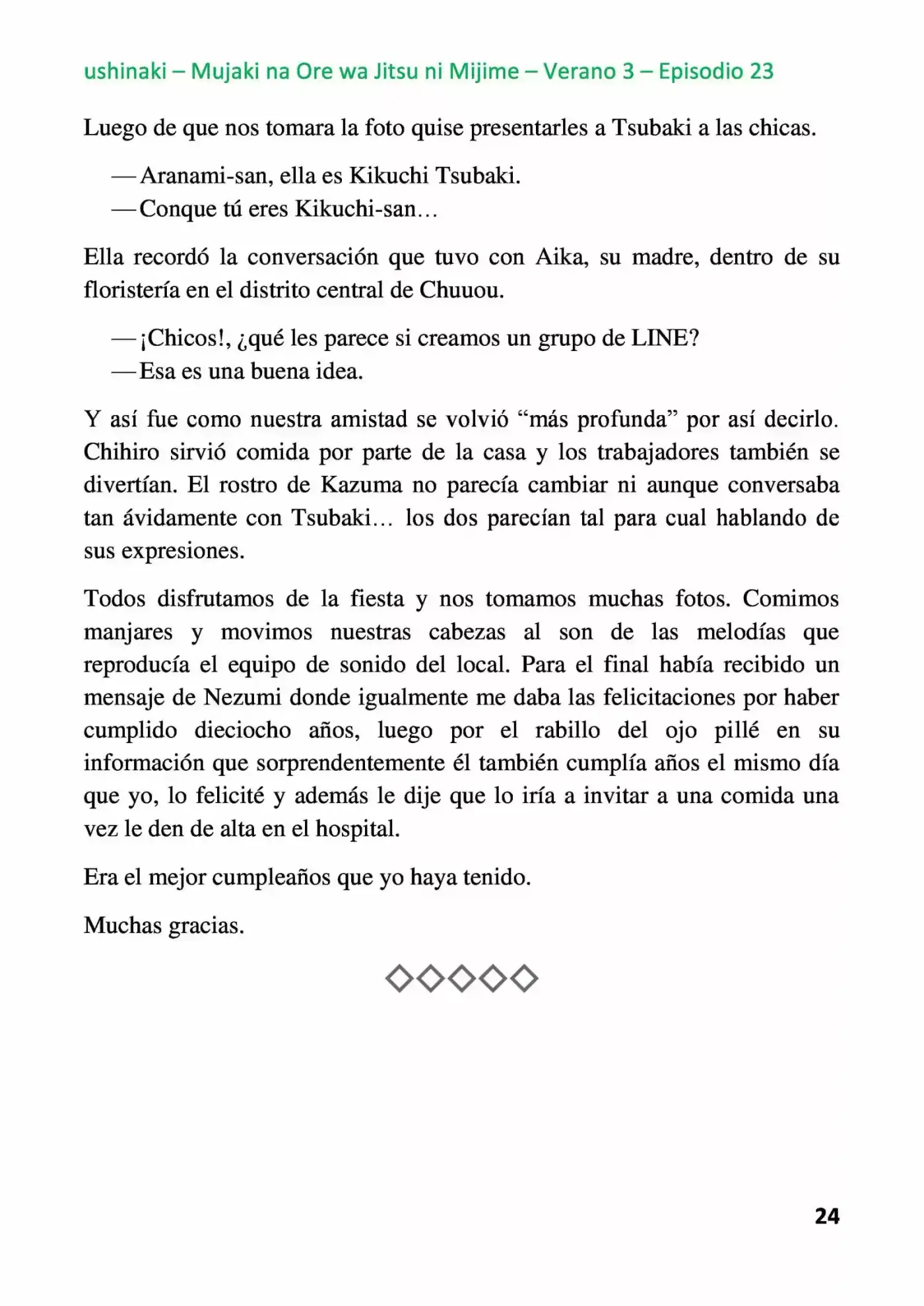 Mujaki na Ore wa Jitsu ni Mijime (2017) - Capítulo 23 - Página 24 - LectorTMOo