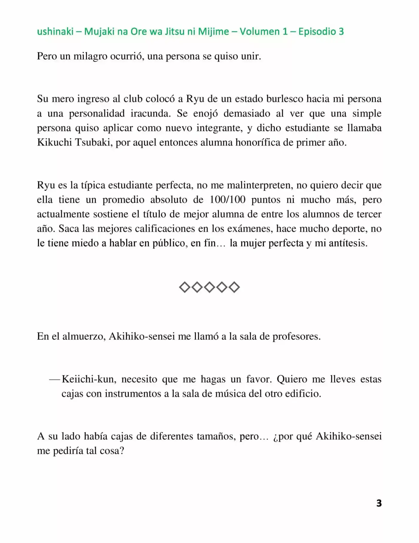 Mujaki na Ore wa Jitsu ni Mijime (2017) - Capítulo 3 - Página 3 - LectorTMOo