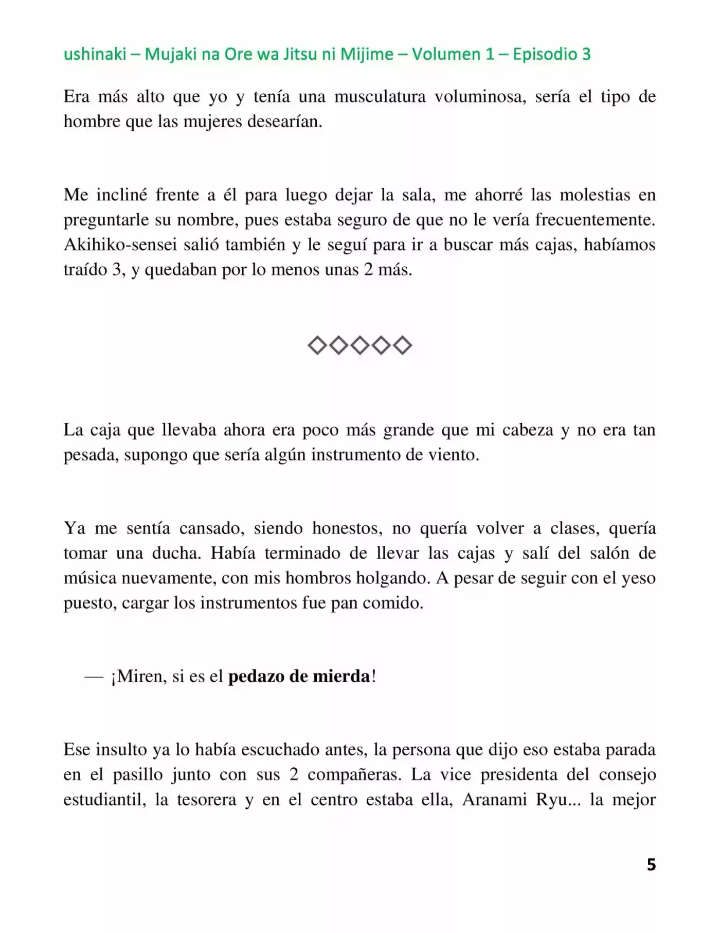 Mujaki na Ore wa Jitsu ni Mijime (2017) - Capítulo 3 - Página 5 - LectorTMOo