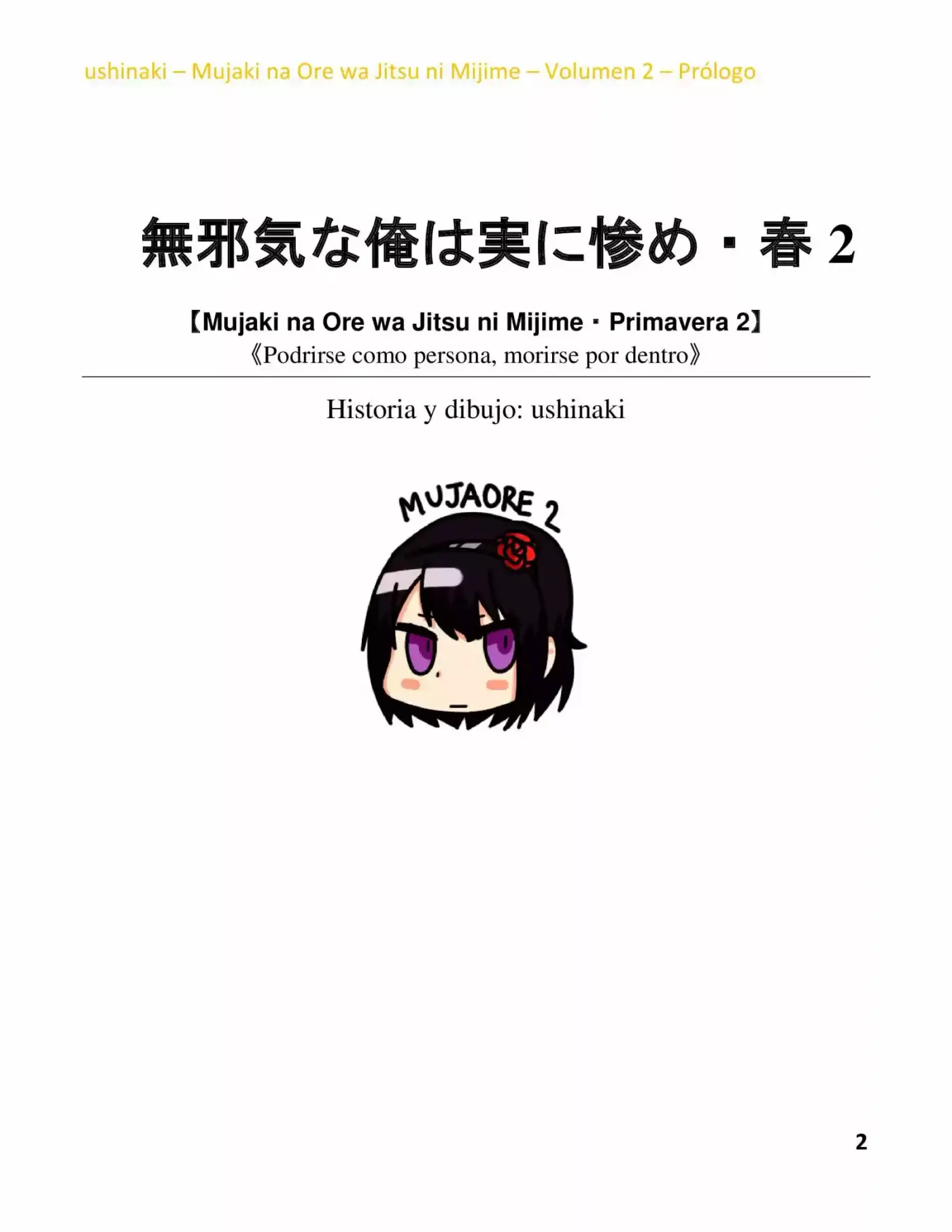 Mujaki na Ore wa Jitsu ni Mijime (2017) - Capítulo 9.75 - Página 2 - LectorTMOo