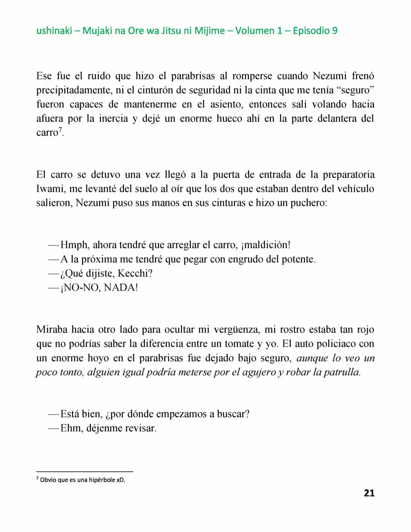 Mujaki na Ore wa Jitsu ni Mijime (2017) - Capítulo 9 - Página 21 - LectorTMOo