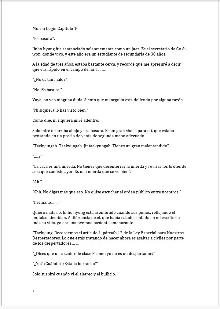 Murim Login (Novela) - Capítulo 1.1 - Página 1 - LectorTMOo