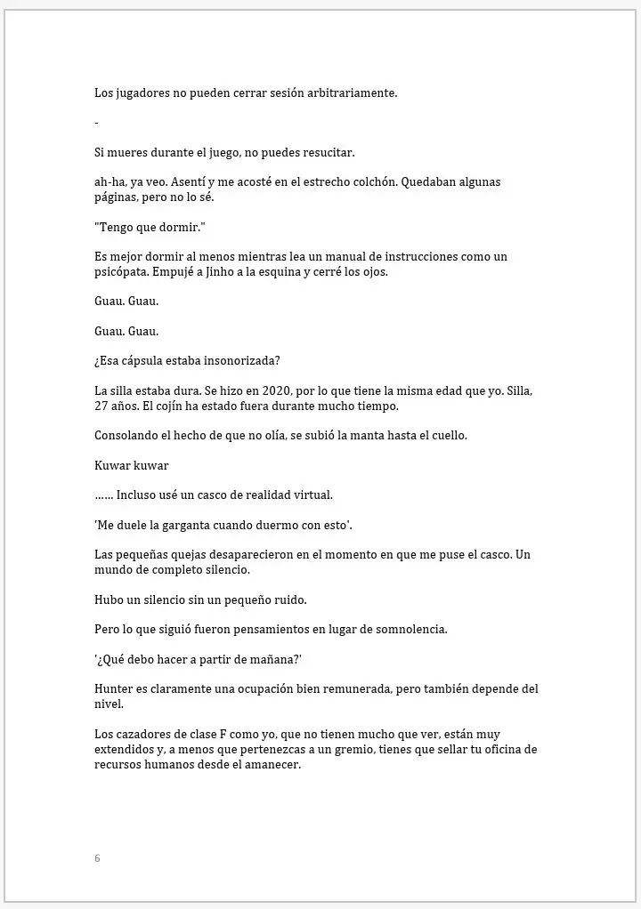 Murim Login (Novela) - Capítulo 1.1 - Página 6 - LectorTMOo