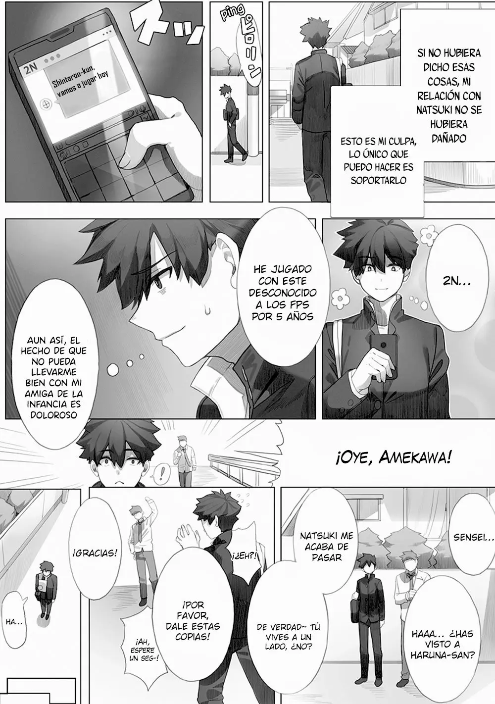 Naka Ga Warusugiru Osananajimi Ga, Ore Ga 5 Nen Ijou Hamatteiru FPS Game No Friend Datta Kenn Nitsuite. - Capítulo 1 - Página 4 - LectorTMOo