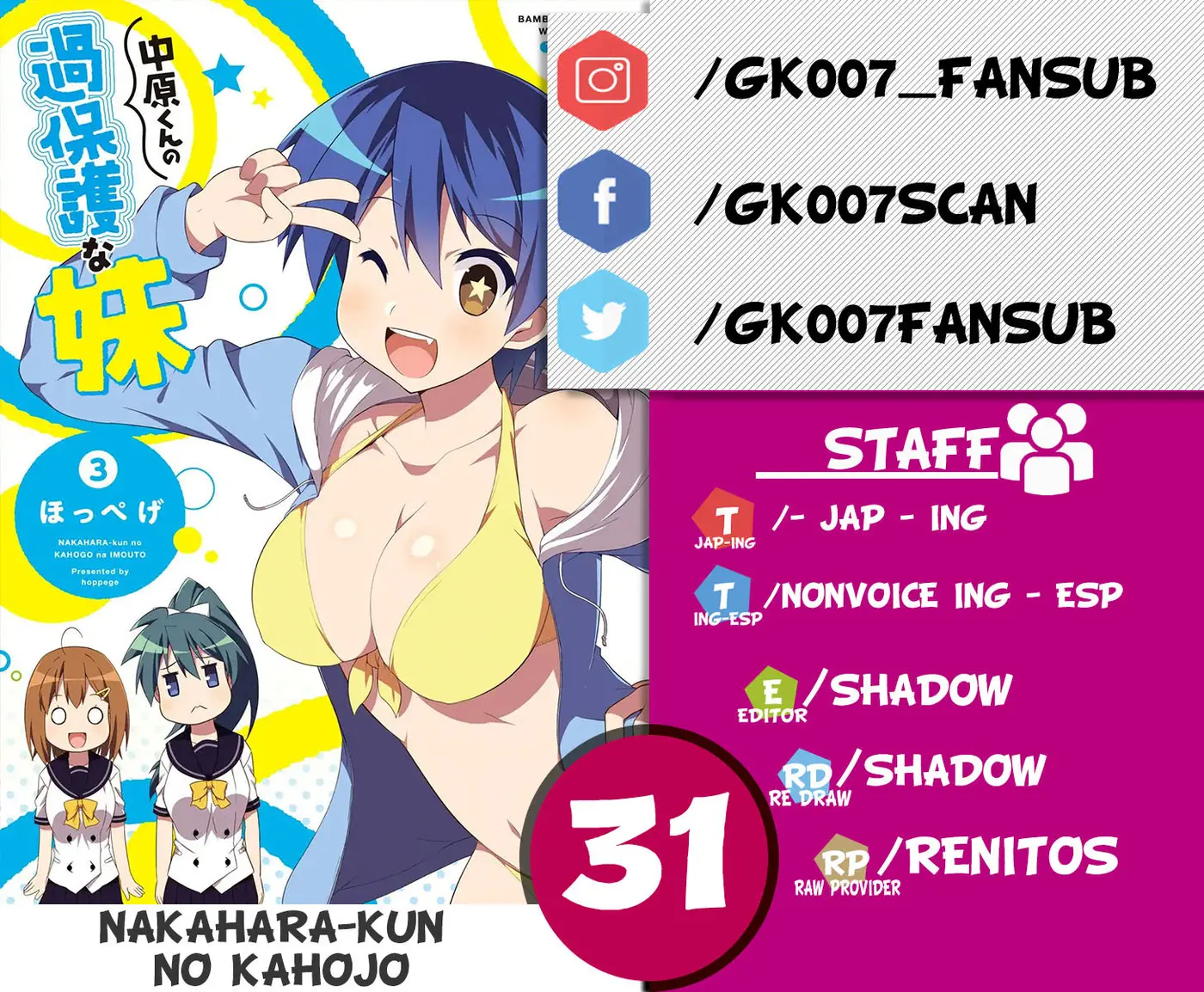 Nakahara-kun no Kahogo na Imouto (2014) - Capítulo 31 - Página 1 - LectorTMOo