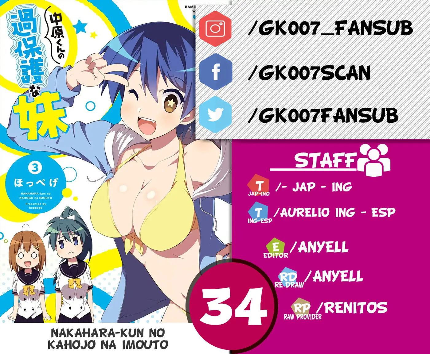 Nakahara-kun no Kahogo na Imouto (2014) - Capítulo 34 - Página 1 - LectorTMOo