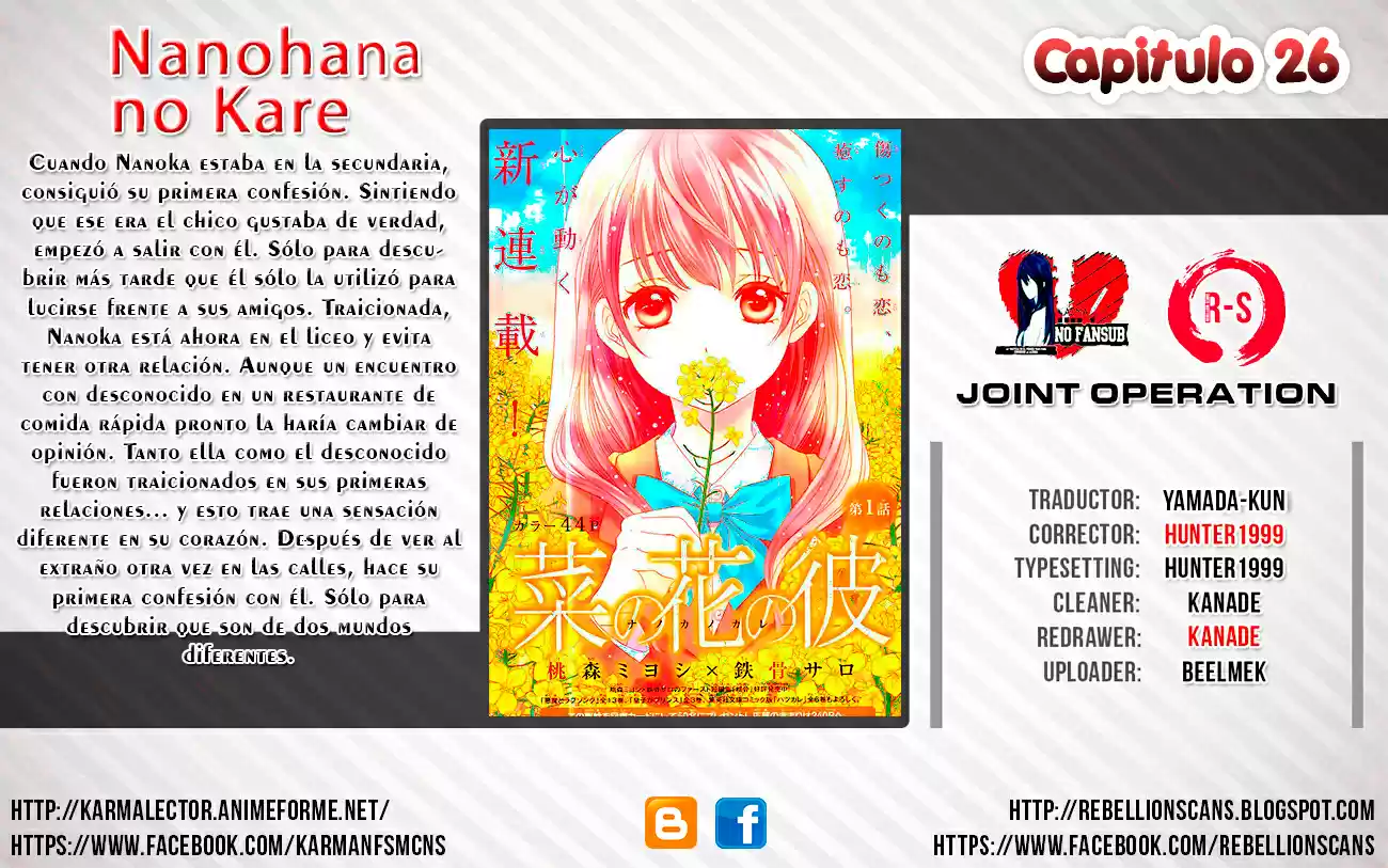 Nanohana no Kare - Nanoka no Kare - (2013) - Capítulo 26 - Página 1 - LectorTMOo