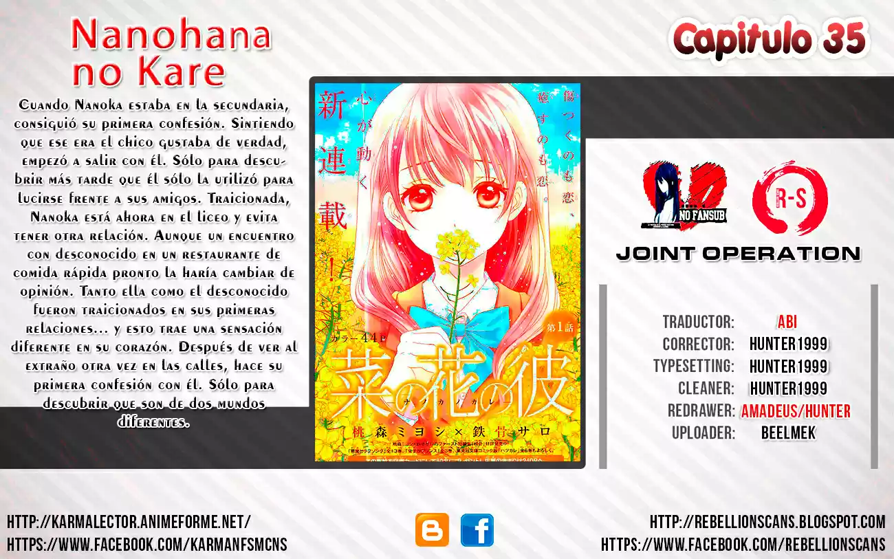 Nanohana no Kare - Nanoka no Kare - (2013) - Capítulo 35 - Página 1 - LectorTMOo