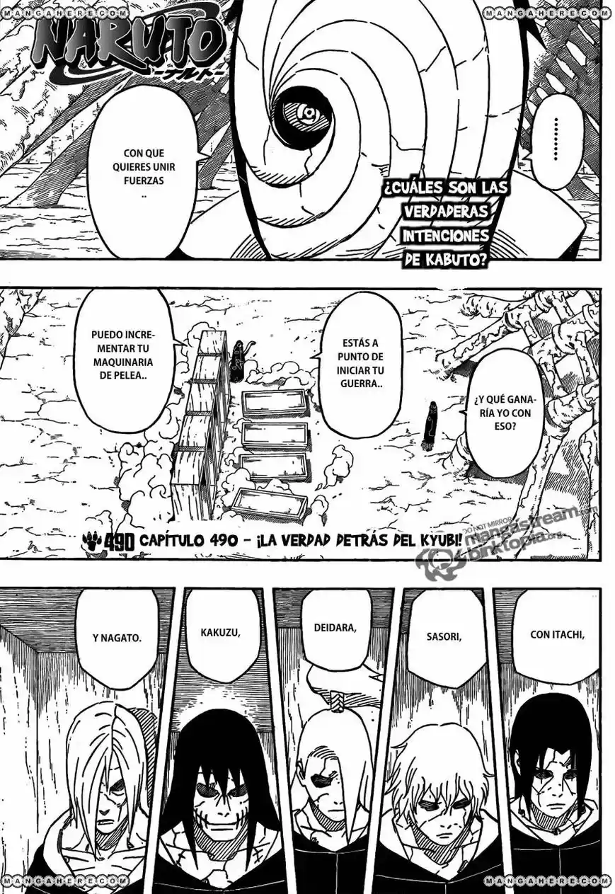 Naruto (1999) - Capítulo 490 - Página 1 - LectorTMOo