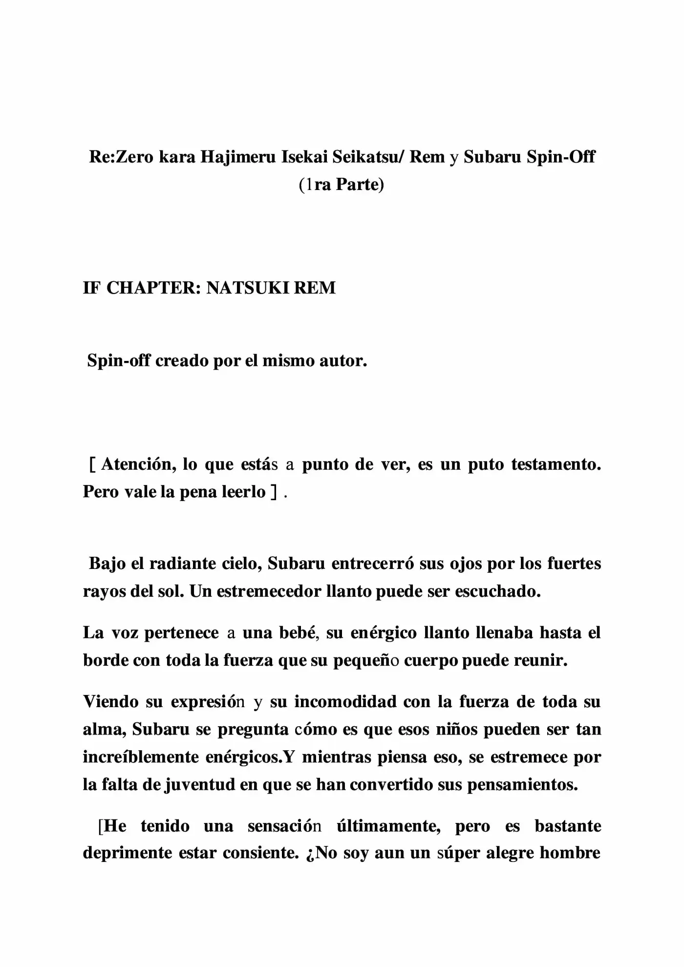 Natsuki Rem (2016) - Capítulo 1 - Página 1 - LectorTMOo