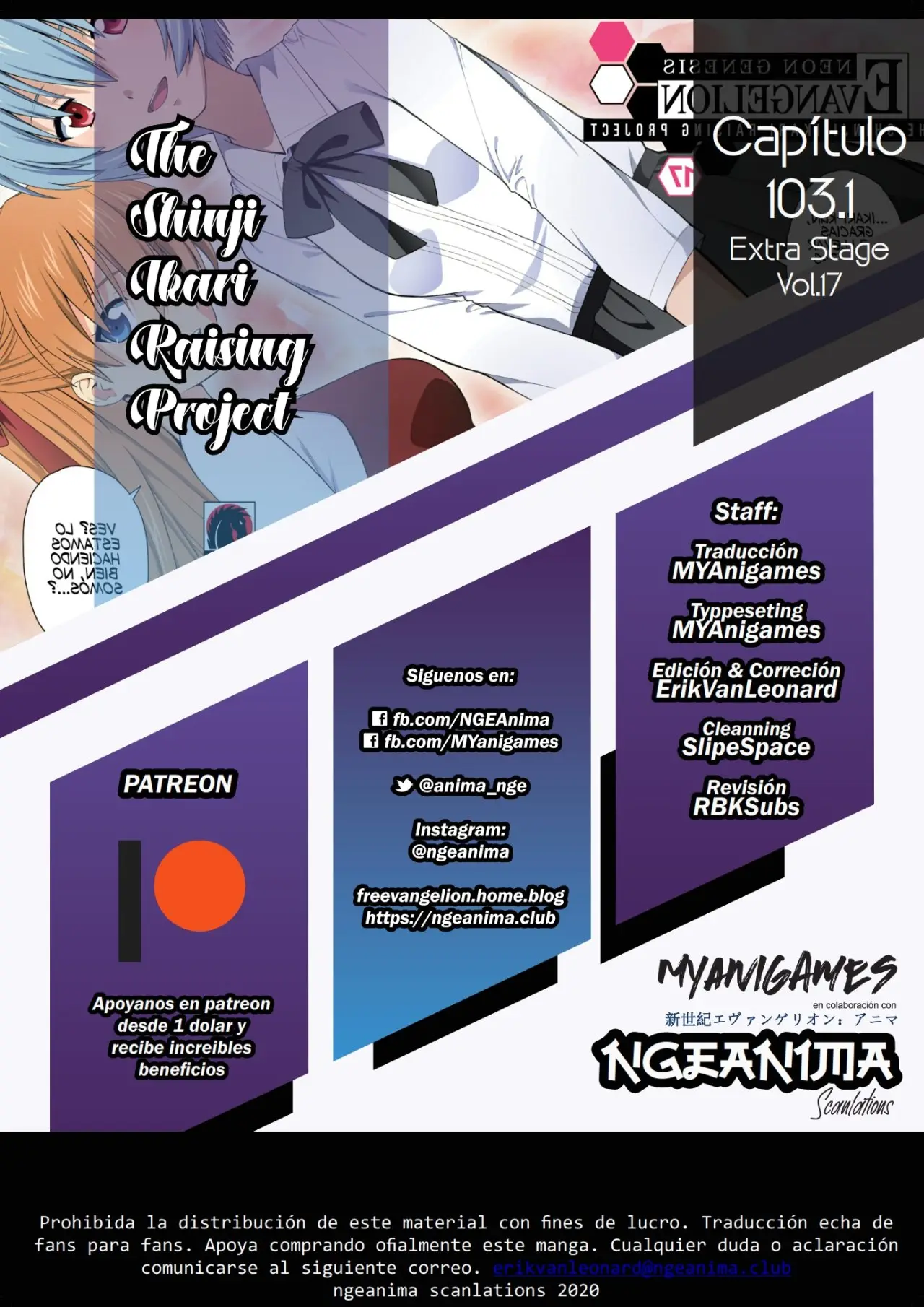 Neon Genesis Evangelion: Ikari Shinji Ikusei Keikaku (2003) - Capítulo 103.1 - Página 19 - LectorTMOo