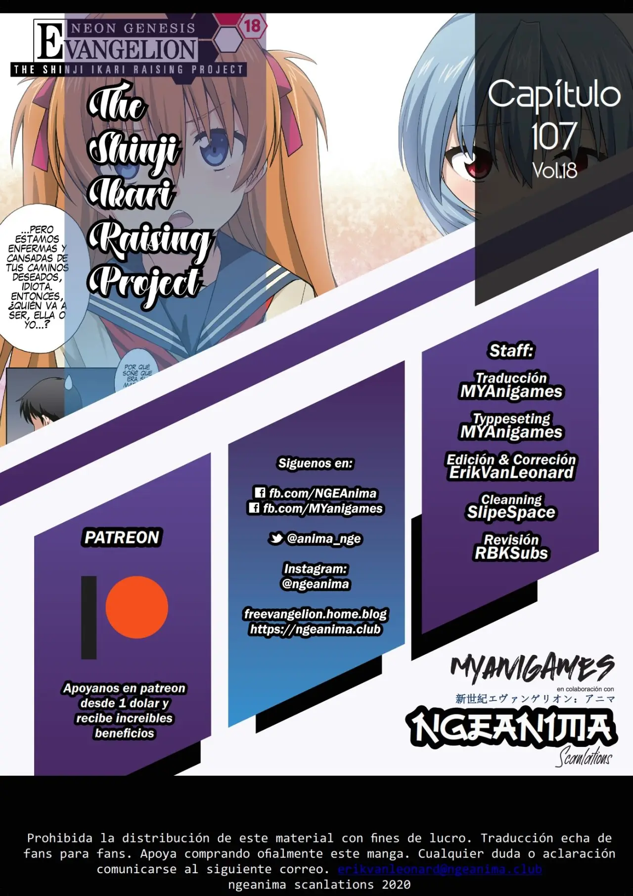Neon Genesis Evangelion: Ikari Shinji Ikusei Keikaku (2003) - Capítulo 107 - Página 17 - LectorTMOo