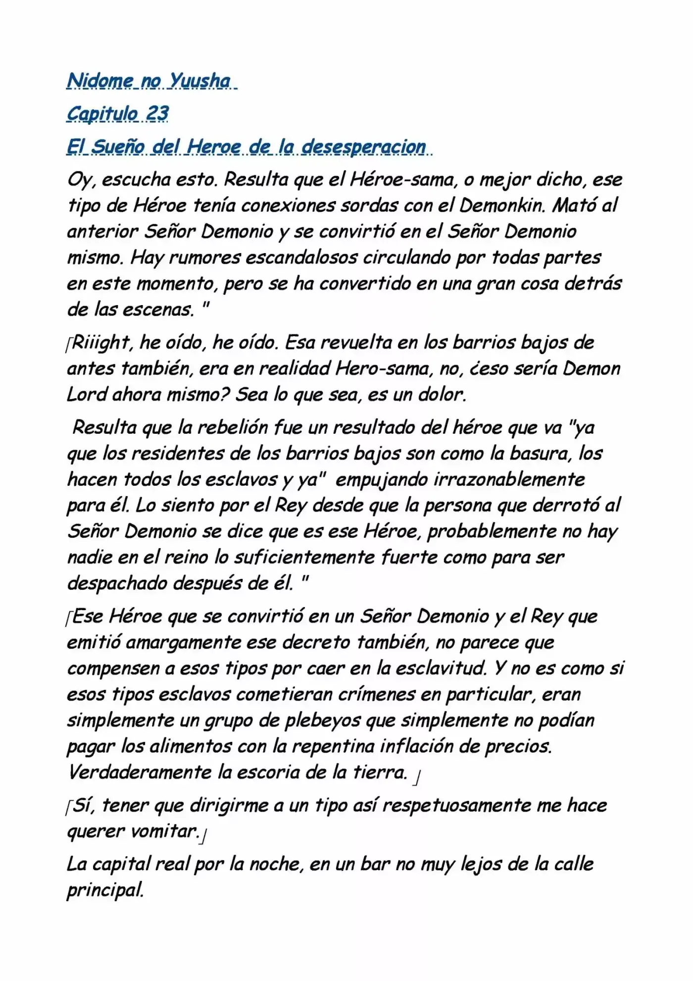 Nidome no Yuusha (Novela) (2015) - Capítulo 23 - Página 1 - LectorTMOo