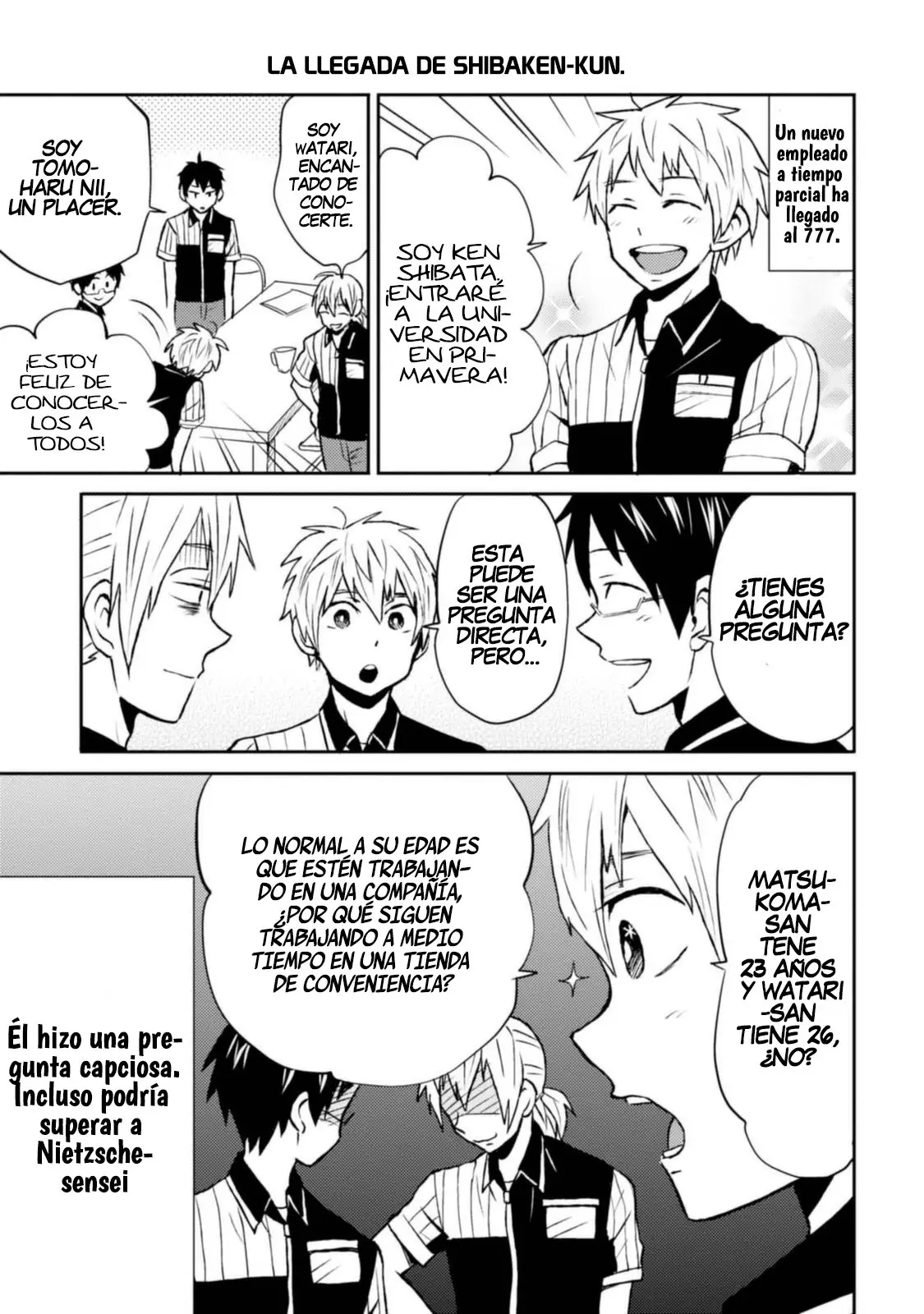 Nietzsche-sensei - Konbini ni- Satori Sedai no Shinjin ga Maiorita (2013) - Capítulo 7 - Página 11 - LectorTMOo
