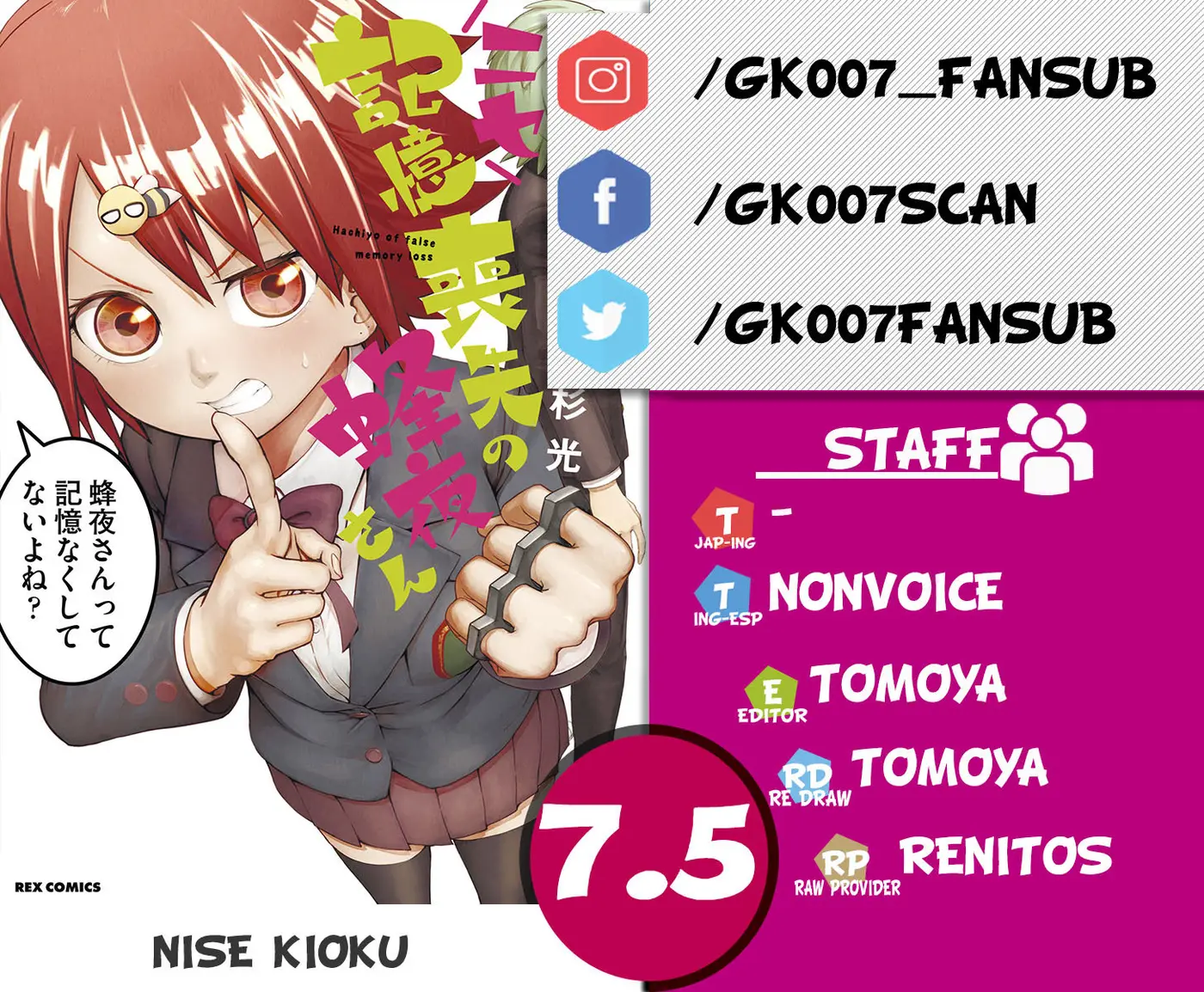 Nise Kioku Soushitsu no Hachiyo-san (2019) - Capítulo 7.5 - Página 1 - LectorTMOo