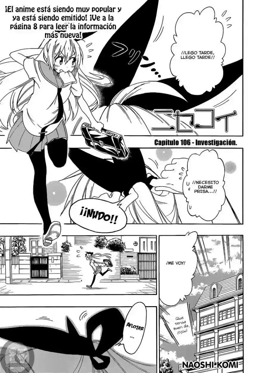 Nisekoi (2011) - Capítulo 106 - Página 1 - LectorTMOo