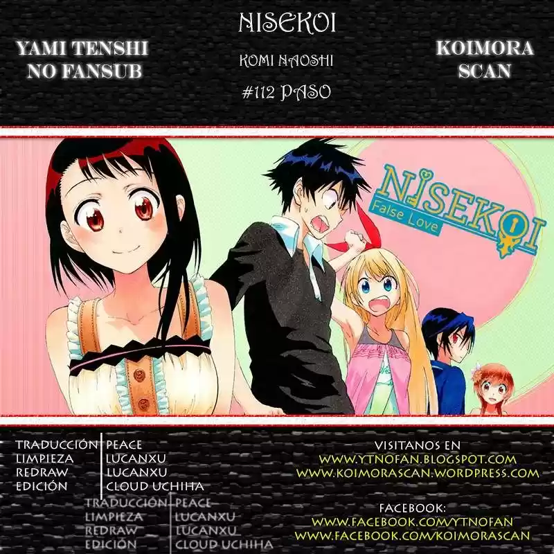 Nisekoi (2011) - Capítulo 112 - Página 1 - LectorTMOo