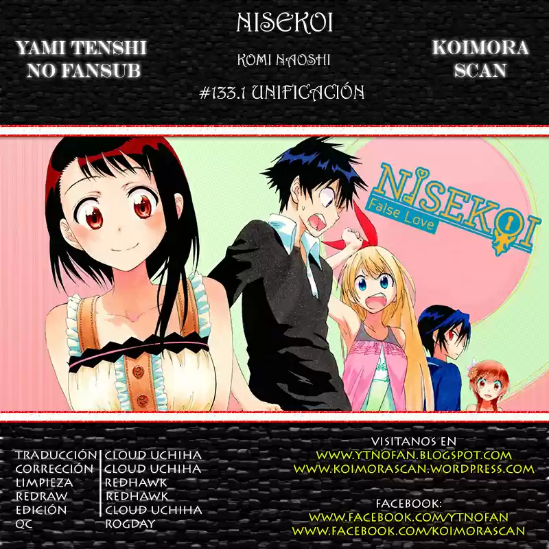 Nisekoi (2011) - Capítulo 133.1 - Página 1 - LectorTMOo