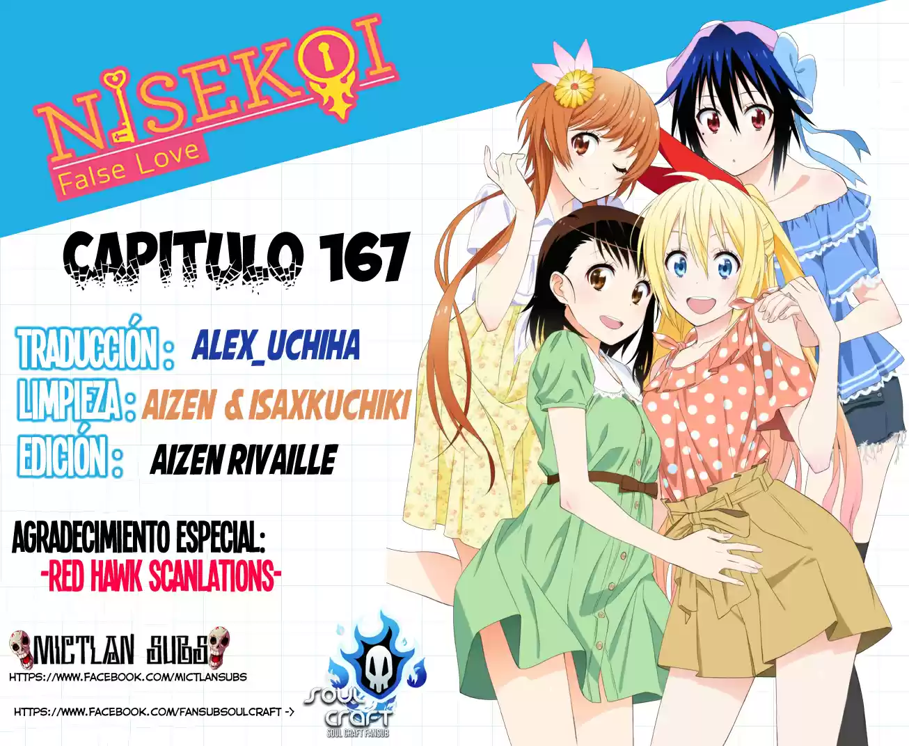 Nisekoi (2011) - Capítulo 167 - Página 1 - LectorTMOo