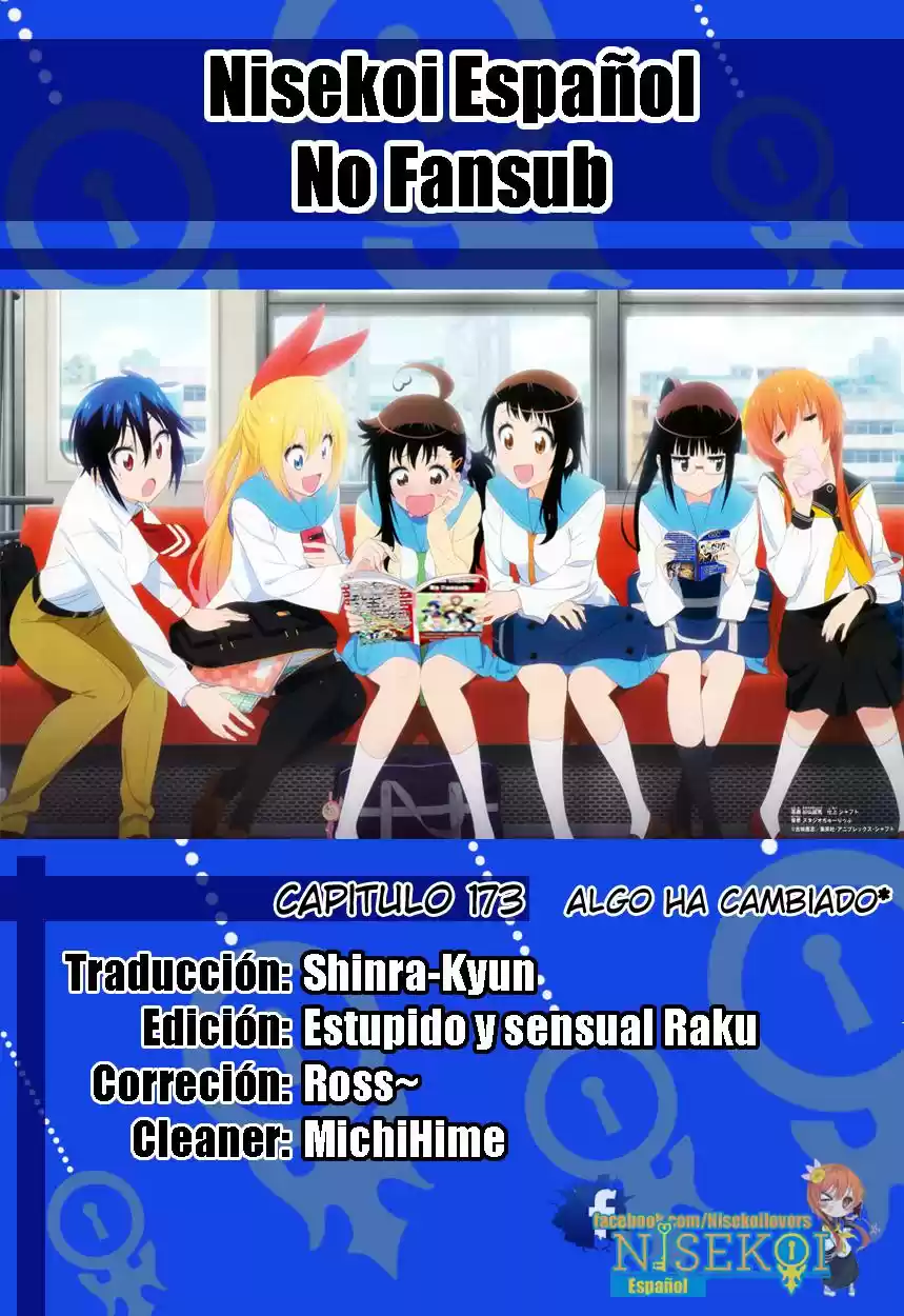 Nisekoi (2011) - Capítulo 173 - Página 1 - LectorTMOo