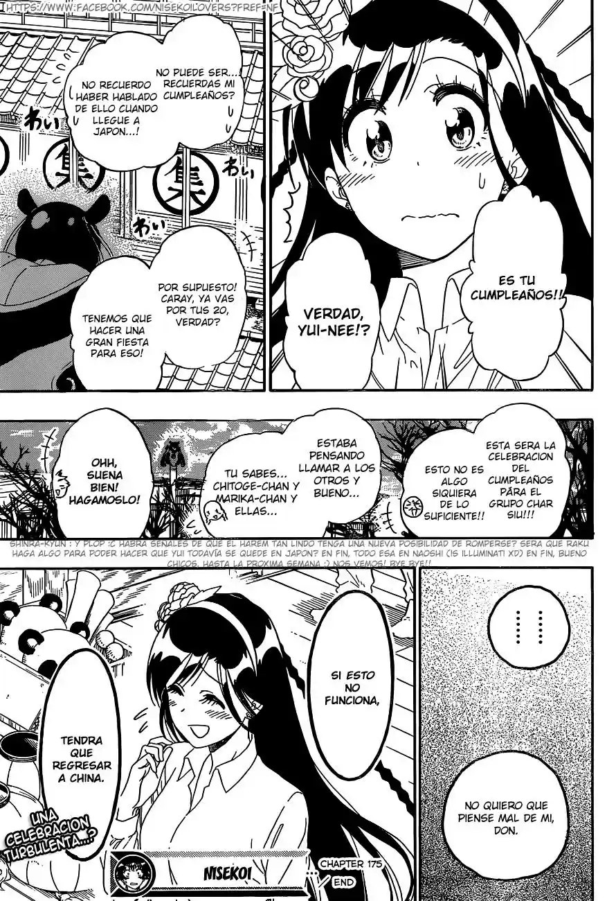 Nisekoi (2011) - Capítulo 175 - Página 20 - LectorTMOo