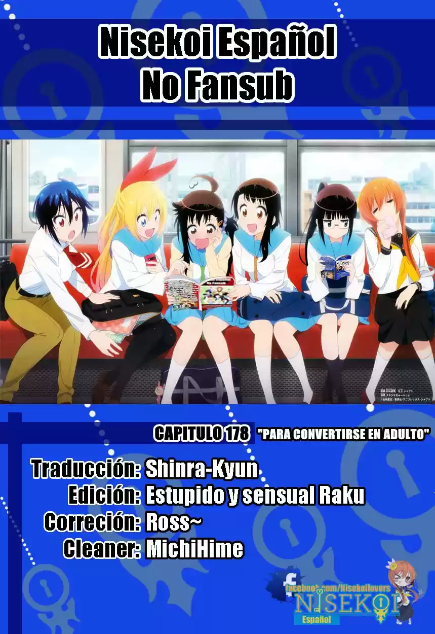 Nisekoi (2011) - Capítulo 178 - Página 1 - LectorTMOo