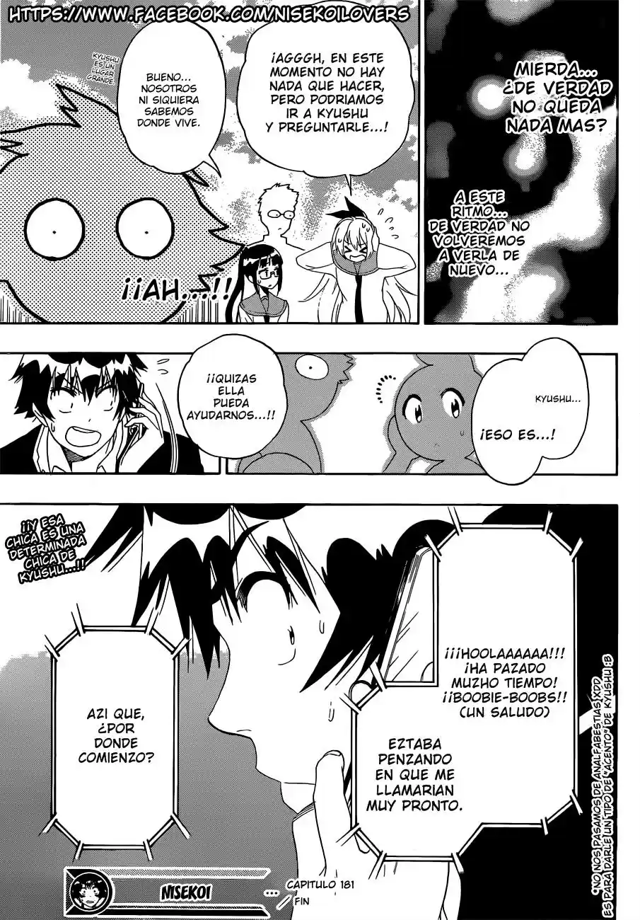Nisekoi (2011) - Capítulo 181 - Página 17 - LectorTMOo