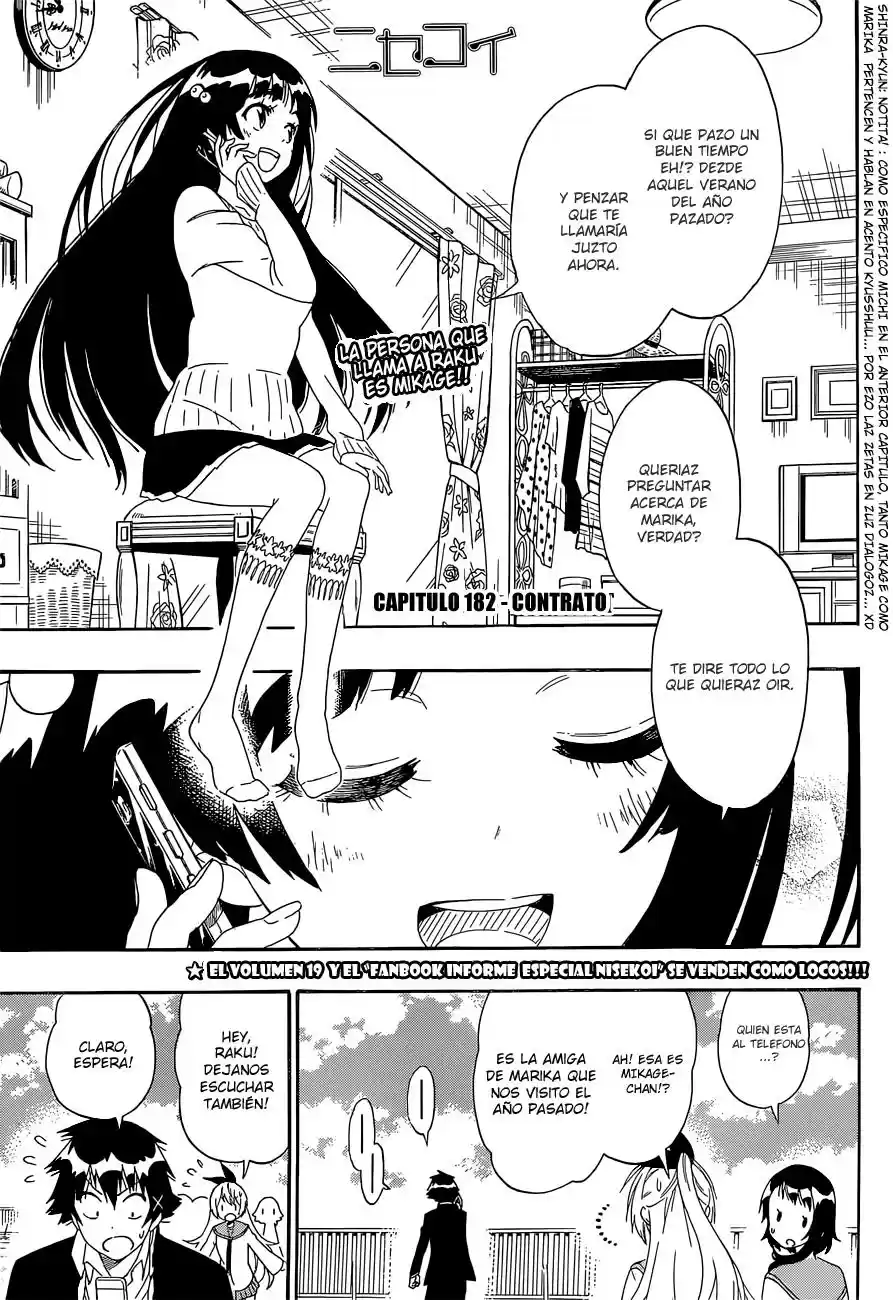 Nisekoi (2011) - Capítulo 182 - Página 2 - LectorTMOo