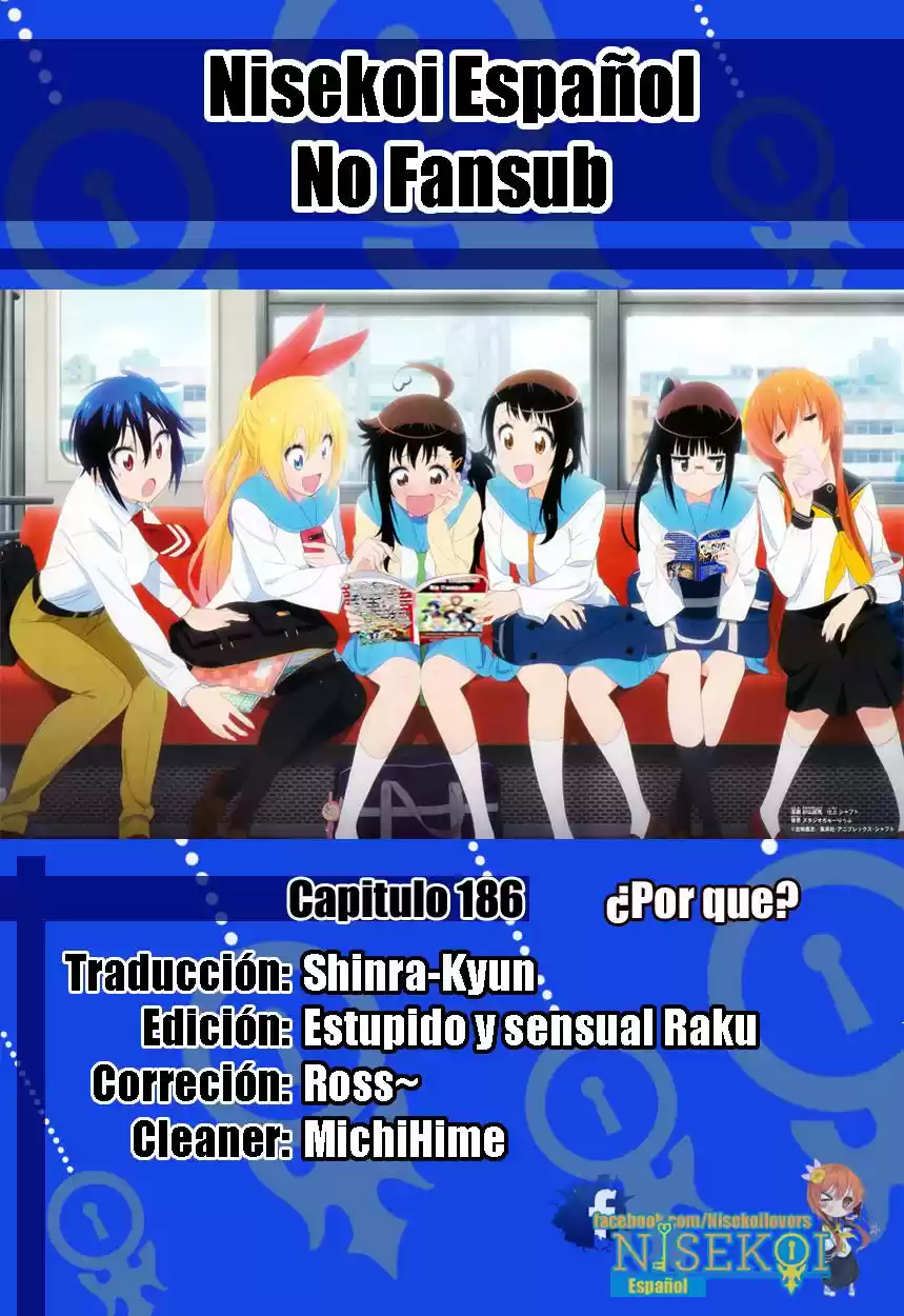 Nisekoi (2011) - Capítulo 186 - Página 1 - LectorTMOo