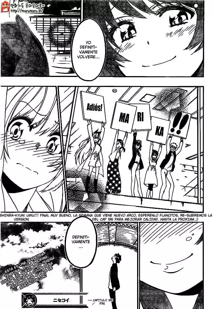 Nisekoi (2011) - Capítulo 195 - Página 19 - LectorTMOo