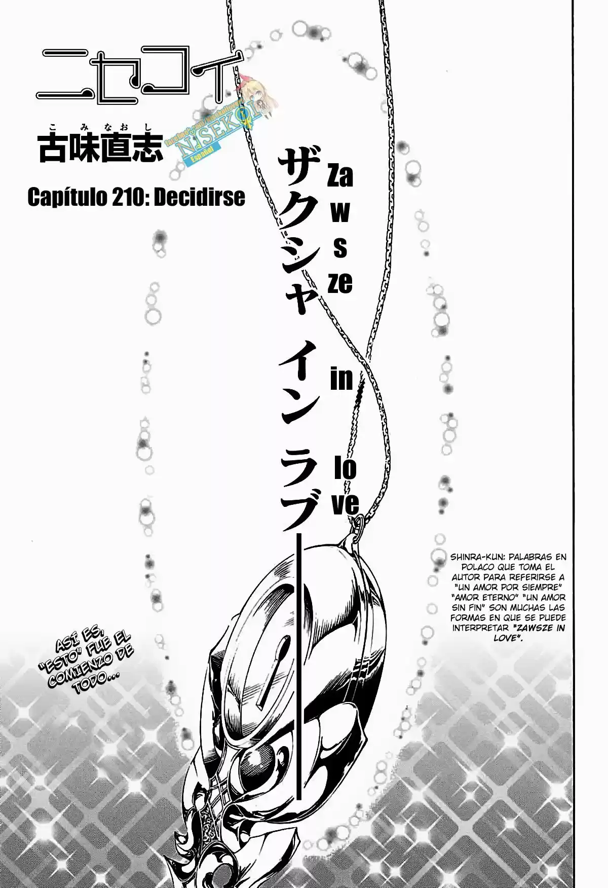 Nisekoi (2011) - Capítulo 210 - Página 2 - LectorTMOo