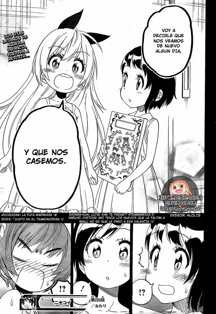Nisekoi (2011) - Capítulo 220 - Página 20 - LectorTMOo