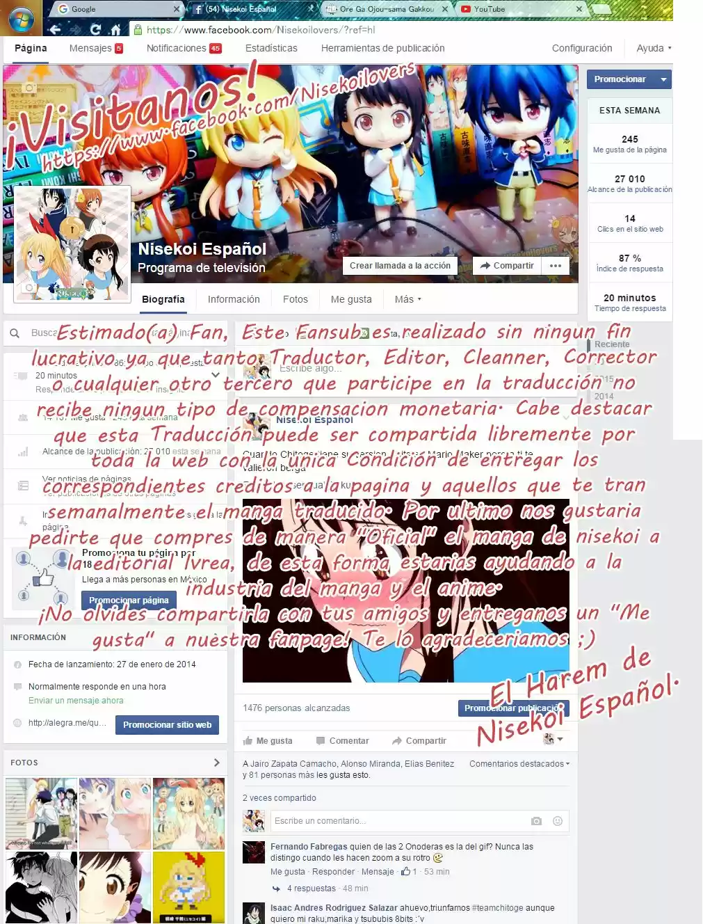 Nisekoi (2011) - Capítulo 228 - Página 21 - LectorTMOo